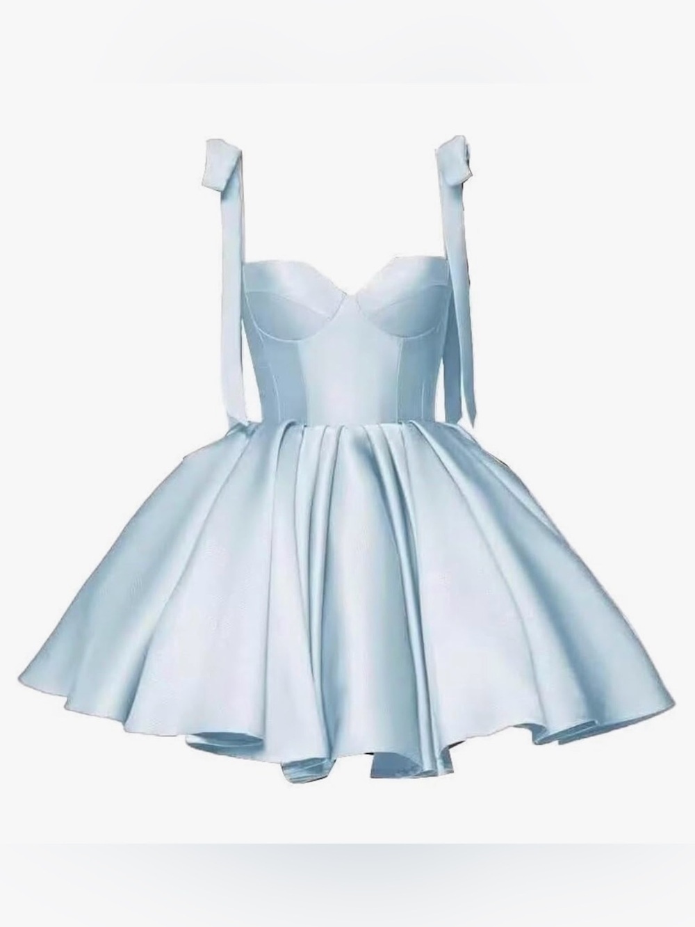 ABCDress Satin Cocktail Party Dress Blue Size 4 NWT